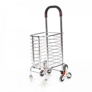 DuoDuo Shopping Cart DG1008 with Removable Bag & Stair Climber Folding Cart