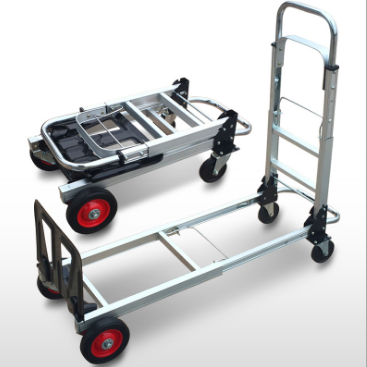 Lightweight Aluminium Foldable Hand Push Trolley Four Wheel hand truck cart Featured Image