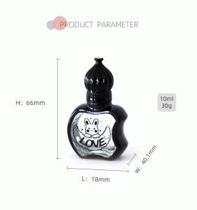 10ML roll-on oil glass bottle new apple uv engraving hot design