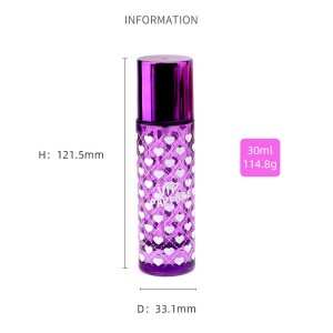 30MLcycindrical screw perfume bottle