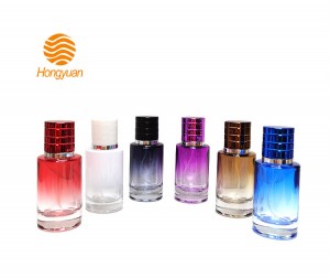 30ML sprayer cylindrical perfume glass bottle