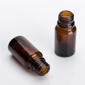 Sticlă de ulei esențial de chihlimbar de 10 ml, cu rolă