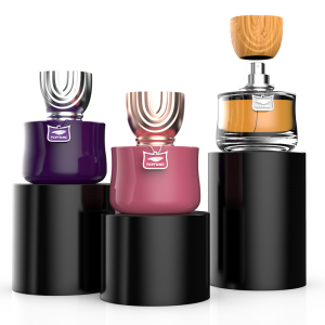 Botol parfum logo desain asli sing bisa disesuaikan 50ml botol parfum gulu crimp