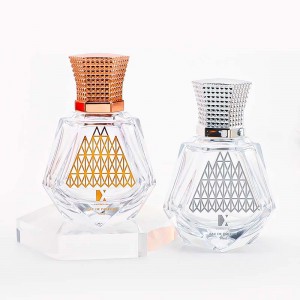 New Design Luxury 50ml Perfume Glass Spiral Bottle