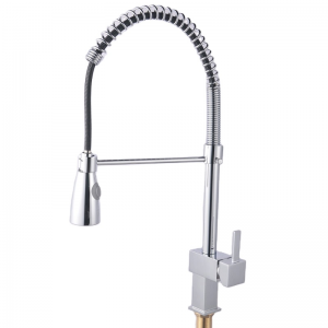 Miscelatore flessibile per lavabo in acciaio inox / miscelatore di cucina estraibile / rubinetto per lavabo