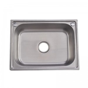 Sink tal-kċina tal-istainless steel b'bowl wieħed
