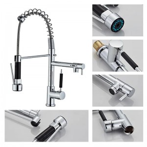 Multifunktionell Pull Down Kitchen Sink Faucet