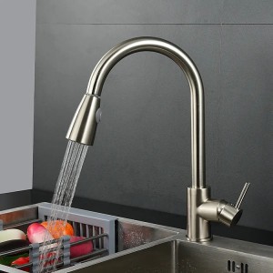 304 Stainless Steel Pull Out Kitchen Faucet