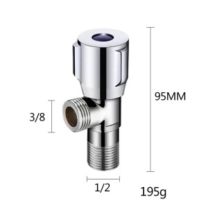 3/8″ 1/2″ kotni ventil za umivalnik