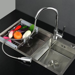 Flexibel Brass Buedzëmmer Sink Kitchen Faucet