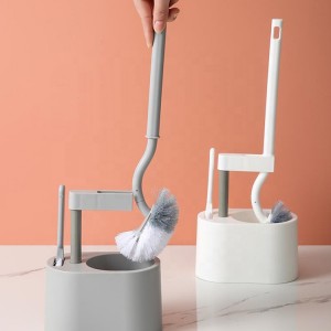 Toiletbørste Vægmonteret toiletbørsterensning Højkvalitets toiletbørste og -holder