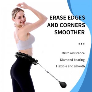 Smart Weighted Infinity Hoop for Adults Weight Loss, 24 Detachable Knots, 2 in 1 Adomen Fitness Massage, Great for Adults and Beginners