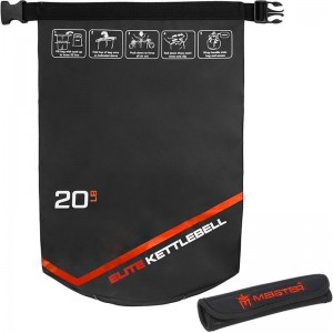 Power Bag Meister Elite Portable Sand Kettlebell – Soft Sandbag Weight – 10/15/20lb