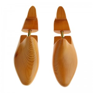 1 ペアの男性と女性の木の靴調節可能なブナの木の靴エクステンダー幅ホルダーシェイパーキーパー
