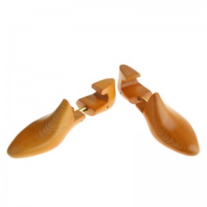 1 ペアの男性と女性の木の靴調節可能なブナの木の靴エクステンダー幅ホルダーシェイパーキーパー