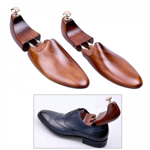 1 ζευγάρι Vintage φορείο παπουτσιών από ξύλο πεύκου