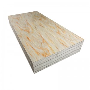 Υψηλή γυαλιστερή διακοσμητική επιφάνεια τοίχου από PVC μαρμάρινο φύλλο σχεδίου UV Marble Board
