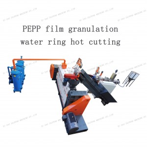 Varmkutting av vannring i graulering av avfall og gammel PE PP film LDPE HDPE LLDPE resirkuleringsgranulator produksjonslinje
