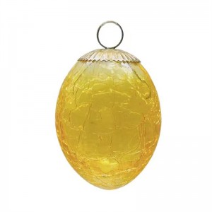 Uova di vetro di Pasqua soffiate all'ingrosso per decorazioni sospese
