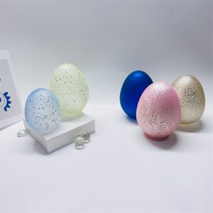 Pasqua 2022 decorazioni in vetro uova di pasqua con luci a led