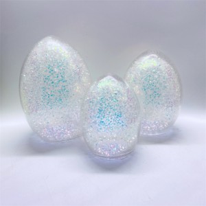 Adornos de huevo de Pascua de vidrio suministrados de fábrica