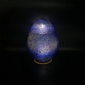 Pasqua 2022 decorazioni in vetro uova di pasqua con luci a led