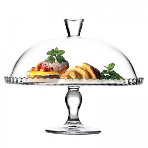 OEM/ODM Supplier Large Glass Dish - Glass Cake Plate – Fushengda