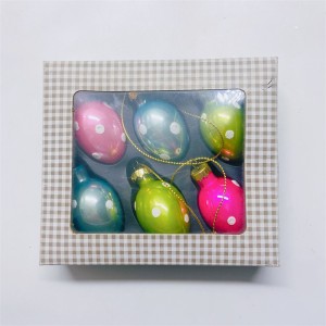 Páscoa 2022 decoração de vidro ovos de páscoa com luzes led