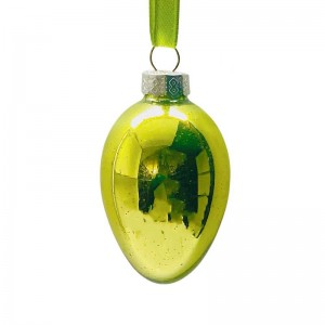Factory Supplied Glass Easter Egg Ornament