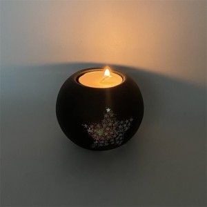 Kitajski tovarniško izdelan steklen svečnik za dekoracijo doma