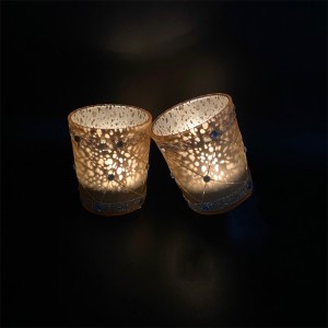 Decorazione per candeliere nordico dorato di lusso semplice e leggero