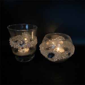 Transparent Clear Glass Tealight Candle Holder Candlestick