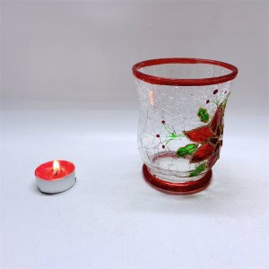 China Factory Made Glass Candlestick para sa Dekorasyon ng Bahay