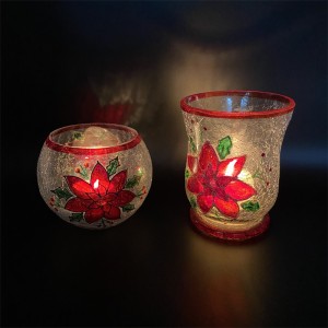 China Factory Yenziwe Glass Candlestick for Home zokuhombisa
