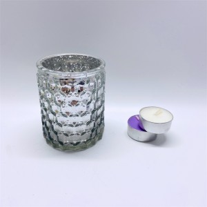 Mga Tea Light Candlestick na Gawa ng Solid Color Glass