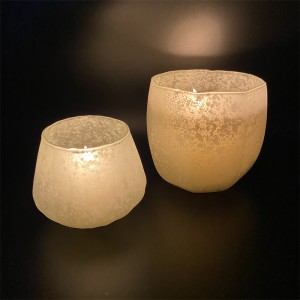 Veleprodajni tovarniški stekleni svečniki za poroko/božič
