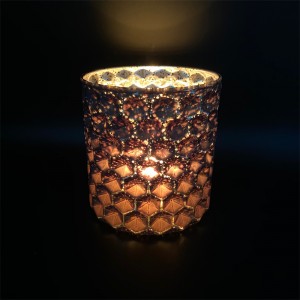 Candlestick ji Glass of Classic Peymana Decorative Pattern