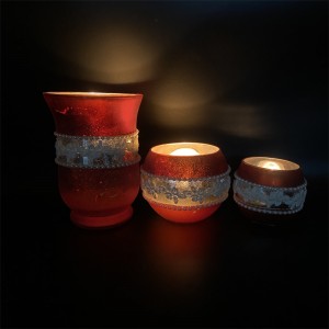 Wholesale Glass Candle Holder Tafura Kenduru yeWedding Home Decoration