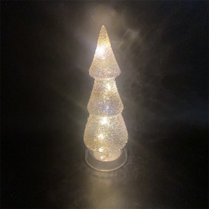 LED glas juletræ