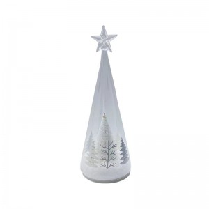 Bottom Price Glass Mushroom Ornaments - 2022 New Design Christmas Glass Tree – Fushengda