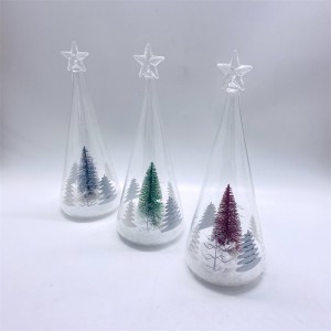2022 Новый дизайн рождественской стеклянной елки