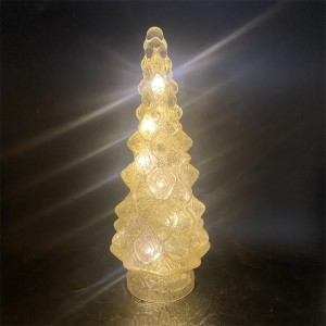 2022 Novo deseño de árbore de vidro de Nadal