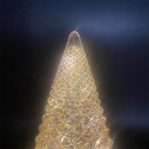 Árbol de navidad de cristal de la decoración casera