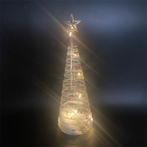Светодиодная стеклянная рождественская елка