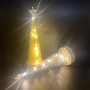 עץ חג המולד מזכוכית לקישוט הבית