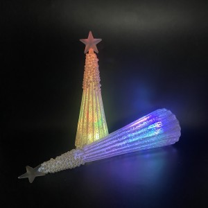2022 Brad de sticlă de Crăciun cu lumini LED