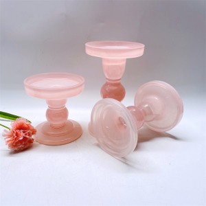 High Quality Wedding Candlestick Glass Candle Habiters for Home Decor