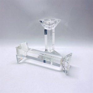 High Quality Wedding Candlestick Glass Candle Habiters for Home Decor