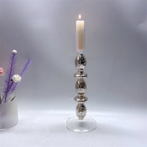Candlestick of Glass Corak Hiasan Kontrak Klasik
