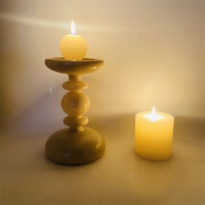 Dekoracja stołu w stylu europejskim Świecznik Świecznik ze szkła kryształowego Szklany świecznik do domowej restauracji Ślub Boże Narodzenie